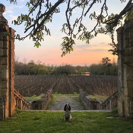 Bed and Breakfast La Chambre Bleue Du Chateau De Lescours A Saint-Emilion *