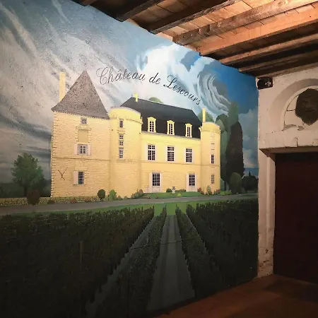 Bed and Breakfast La Chambre Bleue Du Chateau De Lescours A Saint-Emilion *